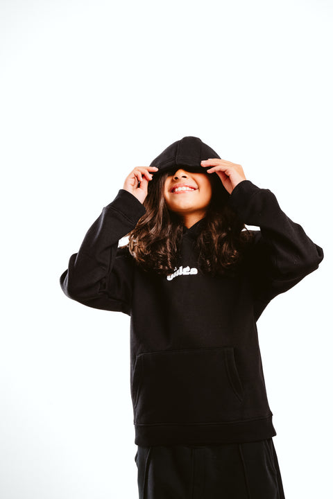 Black kids' hoodie – Ma3lesh by NAS Trends