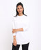 Off white women's long sleeve round neck T-shirt – Basic by NAS Trends