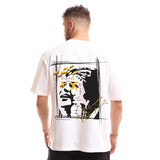 Umm Kalthoum Unisex Oversized SS T-Shirt - Off White