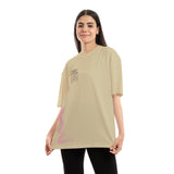 El Re7la bet7la Unisex Oversized SS T-Shirt - Beige