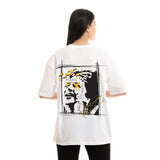 Umm Kalthoum Unisex Oversized SS T-Shirt - Off White-1