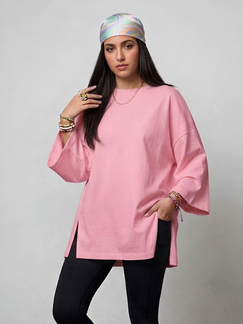Cashmer women's oversized long sleeve T-shirt – Basic by NAS Trends