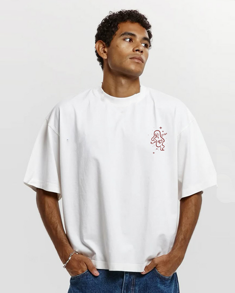 Elli Ekhtasho Mato Men Oversized SS T-Shirt - Off White