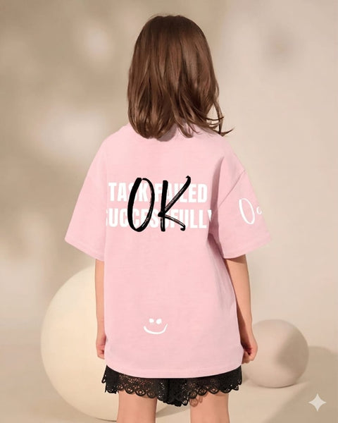 Successfully Girls Oversized SS T-Shirt - Pink