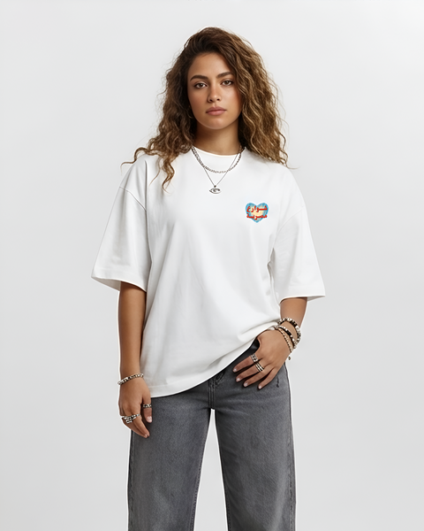 Off white women's oversized T-shirt – Balady Bread by NAS Trends