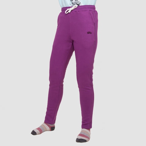Purple women's winter sweatpants by NAS Trends
