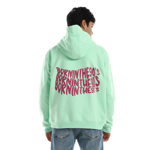 90'S Unisex Oversized Hoodie-mint Green