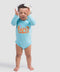 Light blue baby bodysuit – حبيبة امها by NAS Trends