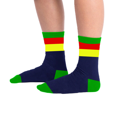 Multicolor unisex socks – Colors Green by NAS Trends