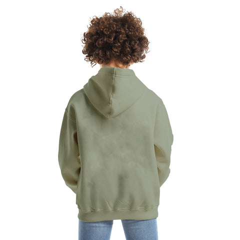 E7lam Kids Oversized Hoodie-Olive