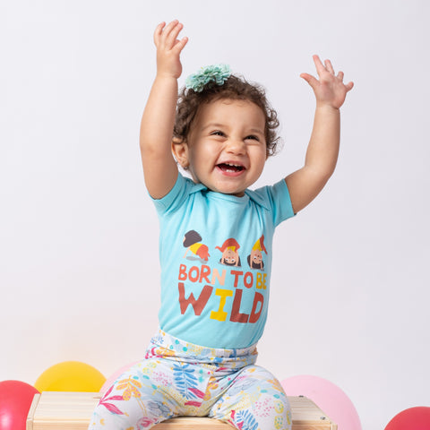 Light blue baby bodysuit – Wild Girls by NAS Trends