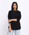 Black women's long sleeve round neck T-shirt – Basic by NAS Trends