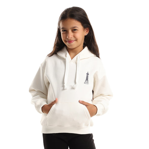 Abo el hol -Kids Oversized Hoodie - Off White