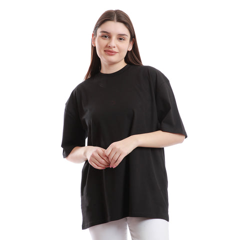 Basic Unisex Oversized T-Shirt - Black